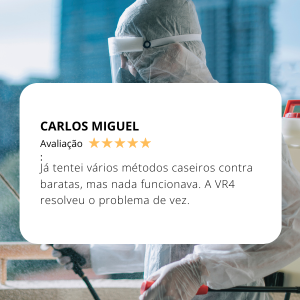 Tinha medo de usar dedetização por causa dos meus pets, mas a VR4 usou produtos seguros e eficazes. Super recomendo! (300 x 300 px)